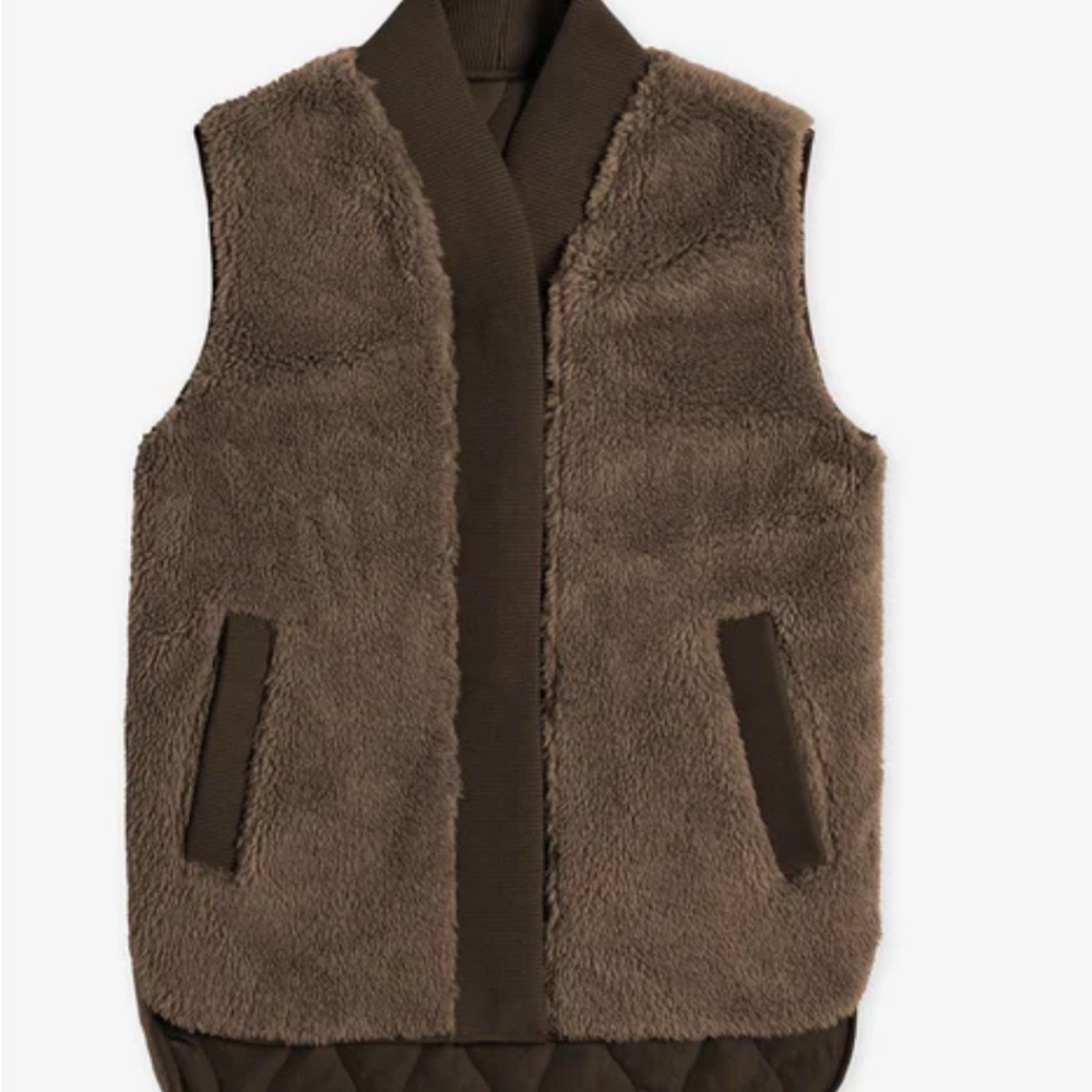 NWT Varley Covey Reversible Quilt Gilet Vest Size S Small